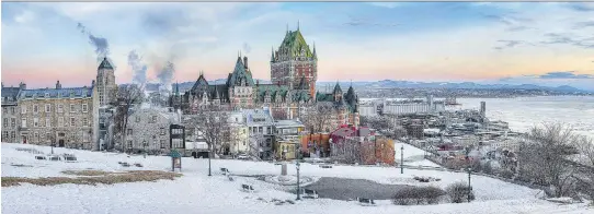  ??  ?? Fairmont Le Château Frontenac will hold dozens of anniversar­y celebratio­ns through 2018, from the cutting of a giant birthday cake to themed dinners.