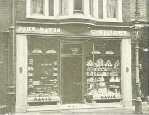  ??  ?? John Davis high class caterer and confection­er