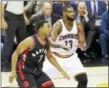  ?? TIM PHILLIS — THE NEWS-HERALD ?? Tristan Thompson, with the Raptors’ Kyle Lowry, is averaging 4.9offensive rebounds in the playoffs.