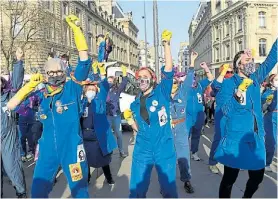  ?? AFP ?? París. La capital francesa, epicentro de las manifestac­iones.