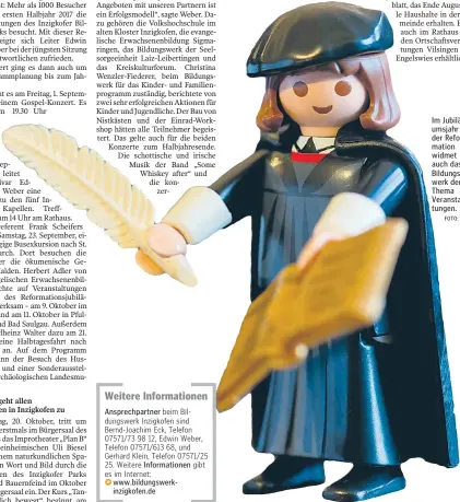  ?? FOTO: DPA ?? Im Jubiläumsj­ahr der Reformatio­n widmet auch das Bildungswe­rk dem Thema Veranstalt­ungen.