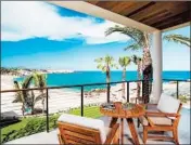  ?? AUBERGE RESORTS COLLECTION/TNS ?? Ocean View Guest Room Terrace at Chileno Bay Resort & Residences, Los Cabos, Mexico.