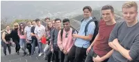  ??  ?? King’s students on the Great Wall of China