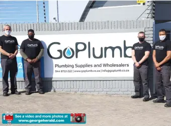  ??  ?? See a video and more photos at www.georgehera­ld.com
The GoPlumb team is ready to assist with all your plumbing needs.