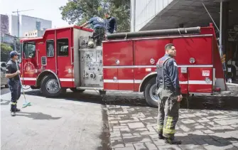  ?? Fuente: Heróico Cuerpo de Bomberos de CDMX ALEJANDRO AGUILAR ?? Los bomberos