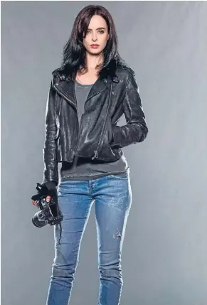  ??  ?? Krysten Ritter is Jessica Jones, the Marvel character who has cast aside her identity to run a detective agency.