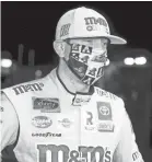  ?? GETTY IMAGES ?? Kyle Busch rarely speaks on social issues but says he wants people to wear masks.