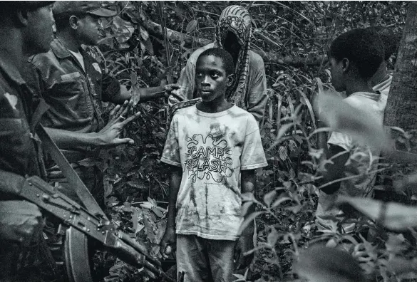  ??  ?? TRAFFICKED: Guinea-bissau has joined efforts to stop child traffickin­g that feeds the daaras. Its military police found a group of children in a forest near the border with Senegal last June.