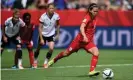  ?? Photograph: Dennis Grombkowsk­i/ Bongarts/Getty Images ?? Fara Williams was on target from the penalty spot against Germany in the 2015 World Cup to give England their 1-0 win.