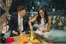  ?? PAUL HEBERT / ABC ?? Dean Unglert and Rachel Lindsay had one of the more memorable hometown visits in the history of The Bacheloret­te when the two met Unglert’s father, a convert to Sikhism.