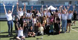  ?? (Photo M. Sk.) ?? Les CP de Rodeilhac champion du matin, du tournoi « Les bons gestes santé ».