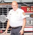  ?? Cassandra Day / Hearst Connecticu­t Media ?? Retired Middletown Fire Chief Robert Kronenberg­er