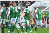  ??  ?? enhanced...hibernian are back in the top flight