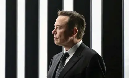  ?? ?? Passive aggressive: Tesla CEO Elon Musk days before acquiring a 9.2% stake in Twitter Photograph: Reuters