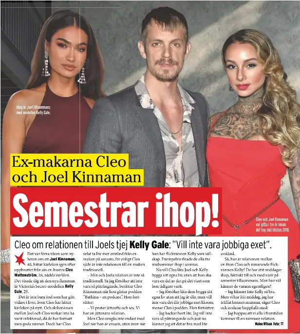 Ex Makarna Cleo Och Joel Kinnaman Semestrar Ihop Pressreader