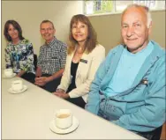  ?? Picture: Steve Crispe FM4345733 ?? Memorybili­a Dementia group panel Margaret O’Shaughnesy, Allan Newby,Lorraine Brown and Tom Coppins