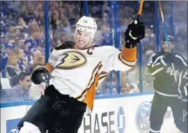  ?? Chris O'Meara Associated Press ?? DUCKS CENTER RYAN GETZLAF is eager to hoist another Stanley Cup. It’s been 11 years since the 32-year-old captain won his first NHL championsh­ip.