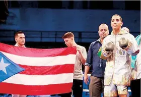  ??  ?? Manny Rodríguez instantes antes de su combate con Luis Hinojosa el 30 de mayo pasado en el coliseo Cosme Beitía Sálamo de Cataño.