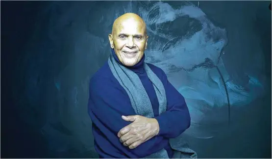  ?? Associated Press file ?? Entertaine­r Harry Belafonte, who turns 90 on March 1, is releasing a new album, “When Colors Come Together,” celebratin­g his life’s work of nurturing racial harmony and fighting injustice through art.