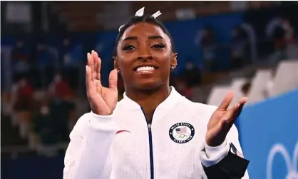  ?? Photograph: Loïc Venance/AFP/Getty Images ?? ‘What a rarely spoken and precious thing I have learned from the heroic Simone Biles and her teammates in Tokyo, right on time in this strange and frightenin­g year.’