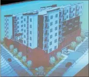 ?? EVAN BRANDT — DIGITAL FIRST MEDIA ?? Bounded by Church, Dean and Hall streets, Barclay Gardens will have two levels of parking with 125 spaces, and 125 units of senior housing located on five floors above the parking.