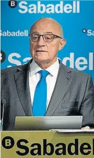  ?? HA ?? El presidente del Sabadell, Josep Oliu, de 75 años.