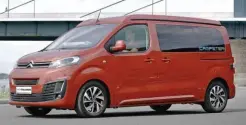  ??  ?? Le SpaceToure­r de Citroën est l’un des vans les plus compacts du marché, particuliè­rement apprécié pour son aspect automobile.