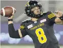  ?? PETER POWER, CP ?? Jeremiah Masoli has passed for at least 300 yards in his last eight games.