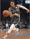  ?? MARY ALTAFFER — THE ASSOCIATED PRESS ?? Bob Myers insists D’Angelo Russell, acquired from the Nets, won’t be shipped out immediatel­y.
