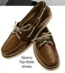  ?? ?? Sperry Top-Sider shoes.