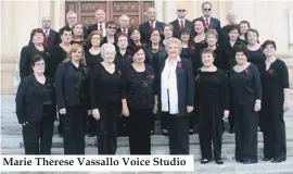  ??  ?? Marie Therese Vassallo Voice Studio