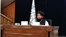  ??  ?? Taliban spokespers­on Zabihullah Mujahid has come across as fairly moderate so far