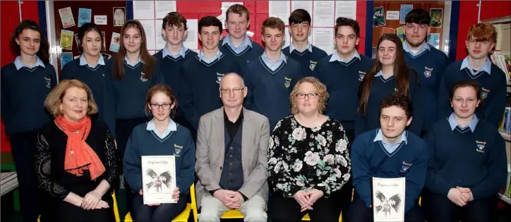  ??  ?? Teacher Kara Cahill’s LC1 class with Billy Roche (from left), back– Kiera Bates Crosbie, Caoimhe McGuire, Aisling Ryan, Conor Kehoe, Leon Cleary, Eoin Wright, Erik Molyneux, Kevin Breen, Cormac Doyle, Megan Doyle, Jamie Walsh and Conor Smyth; seated –...
