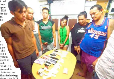  ?? AL PADILLA @tribunephl_al ?? Drug quartet Pateros police nabbed four suspects, including one woman, in a buy-bust operation that yielded 25 grams of shabu with a street value of P170,000.