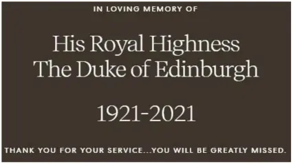  ??  ?? In loving memory: The tribute which was posted on the Sussexes’ Archewell website last night