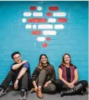  ?? Michael Starghill Jr. ?? Bin Huang, Asma Mirza and Brittany Barreto are the co-founders of Pheramor, a DNA-based dating app.