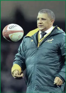  ??  ?? Saru face a tricky juggling act with regard to Allister Coetzee.