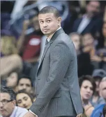  ?? Darryl Webb Associated Press ?? FORMER UCLA guard Earl Watson was fired by the Suns after an 0-3 start, and the team has shown improvemen­t since.