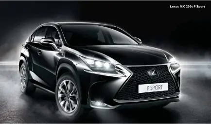  ??  ?? Lexus NX 200t F Sport