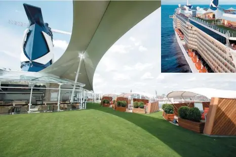  ??  ?? EL 90% DE LAS SUITES DE CELEBRITY SILHOUETTE CUENTA CON VISTA AL MAR Y 15% MÁS ESPACIO EN CABINAS EN COMPARACIÓ­N CON LOS OTROS BARCOS DE LA MARCA.