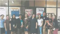  ??  ?? GROUP. From left are Lilia Vergara, Joanne dela Cruz, Portia Ruben, Dr. Leonora Dotillos, Cecilia Manguerra Brainard, Dr. Carmel Vip Derasin, Dr. Janice Graber, Elvin Ruiz, Dr. Donna Grace Cotejo and Divine Torrejos.