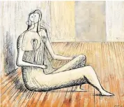  ??  ?? Picasso-like: Henry Moore’s Seated Figure, 1948