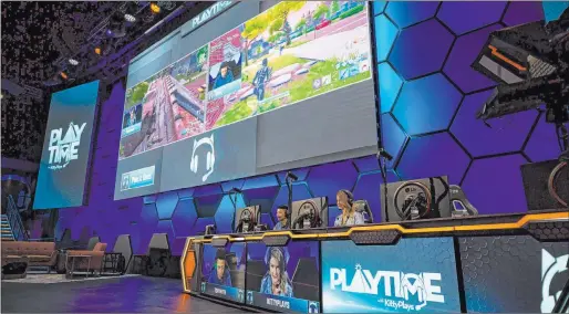  ?? Christophe­r Devargas ?? “Playtime With Kittyplays” returns Friday to Hyperx Esports Arena at Luxor with a video drop-in from popular streamer Ben “Drlupo” Lupo.