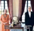  ??  ?? Emine Erdoğan
Kazuhiro Suzuki