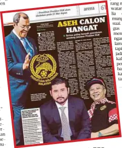  ??  ?? KERATAN Harian Metro
semalam.