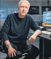  ??  ?? In his masterclas­s, filmmaker James Cameron breaks down scenes from some of his iconic films such as The Terminator and Aliens, while getting into larger topics such as developing an idea and toying with the audience.