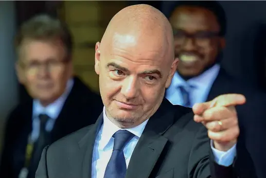  ?? (Insidefoto) ?? Delfino Gianni Infantino, 45 anni, segretario generale dell’Uefa di Michel Platini dal 2009, è uno dei cinque candidati alla poltrona di presidente della Fifa