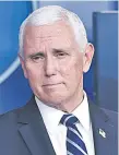  ??  ?? Mike Pence, vicepresid­ente.