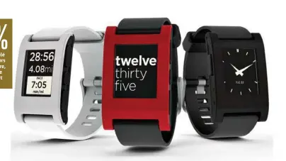  ?? (DR) ?? Pebble avait démarré ses activités en les finançant via Kickstarte­r.