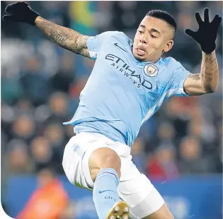  ??  ?? Gabriel Jesus has battled back from injury once again